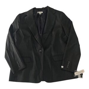 Pendleton Gray Refined Essentials Wool Blazer 16 NWT